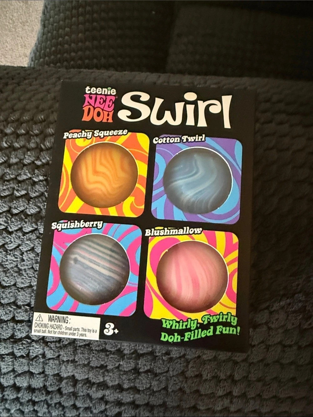 Schylling Teenie NeeDoh Swirl 4-Pack Fidget Toy